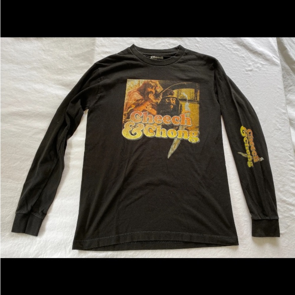 Cheech & Chong Men’s Medium M Black Long sleeve T-shirt